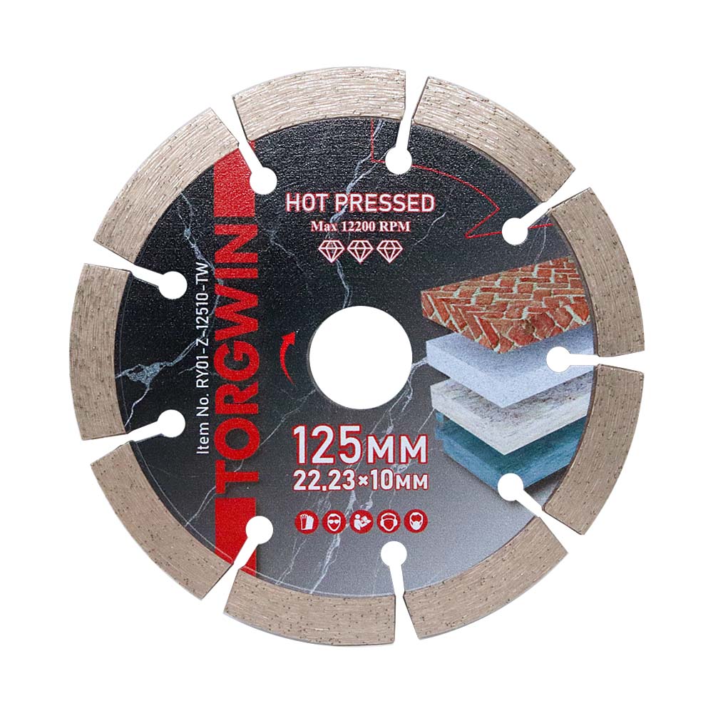 Гаряче пресоване сегментоване лезо діамантової пилки для різання бетону